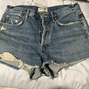 Agolde distressed Parker shorts